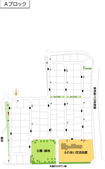 きらりタウン赤碕Ａブロック区画図